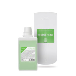 Dispensador PGS 1000 con producto Sanit Dermo Foam.