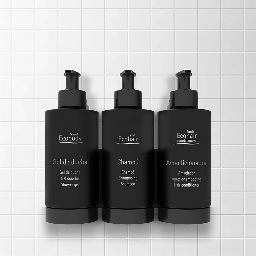 Imagen de refuerxo de la Línea Black con soporte PGS 350 Triple para la entrada - Amenities de lujo.