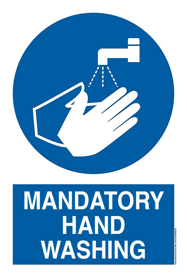 Image of poster for hand hygiene in catering for the December entrance.