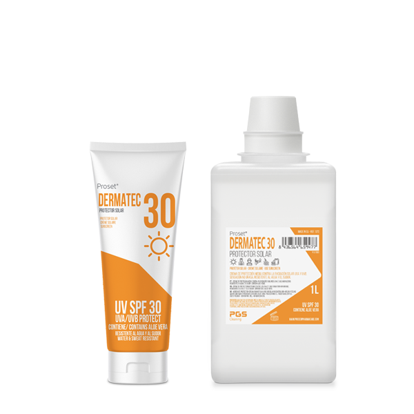 Proset DERMATEC 30 es una crema de proteccion solar SPF 30+ UVA y UVB.