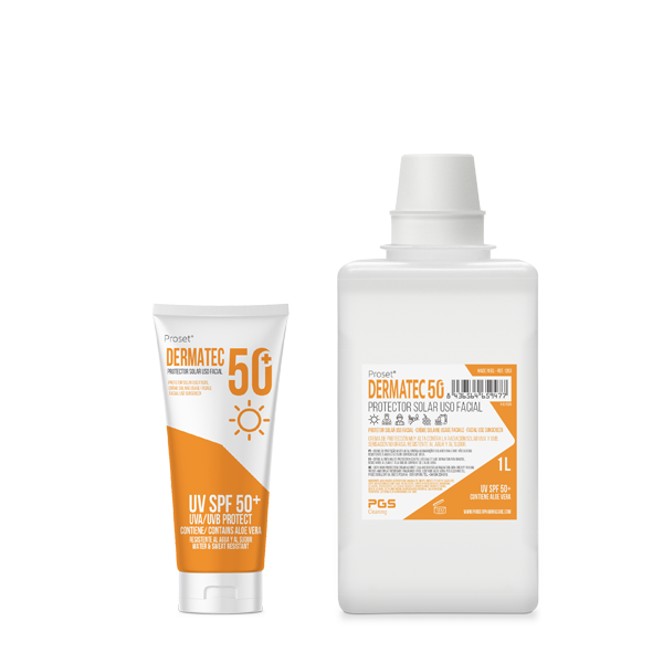 Proset DERMATEC 50+ es un protector solar facial de proteción extrema SPF 50+ UVA y UVB.