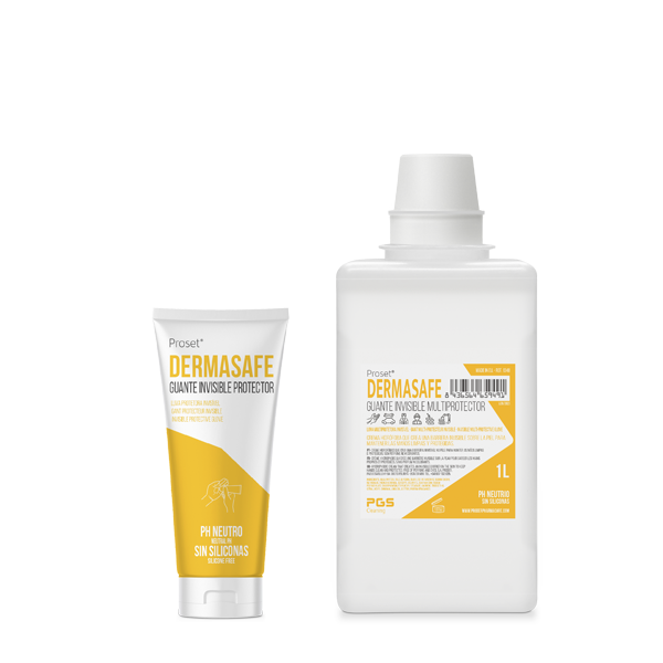 Página Info Proset DERMASAFE, guante invisible multiprotector.